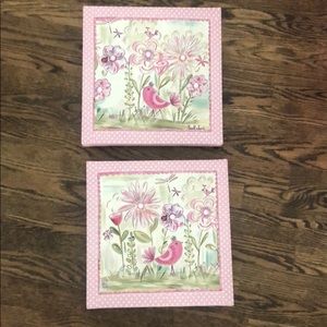 Set of 12x12 by 1.2” art work! Pretty colors.